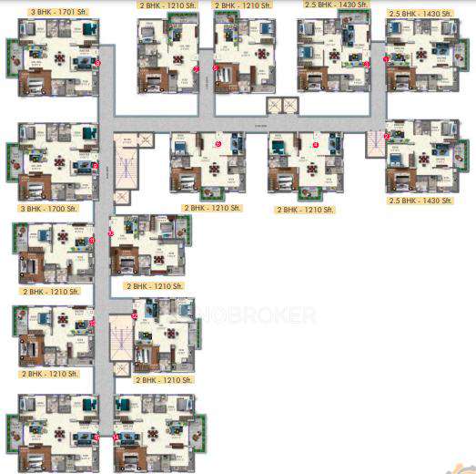 3 BHK Flat In Praneeth Pranav Solitaire For Sale  In Bachupally