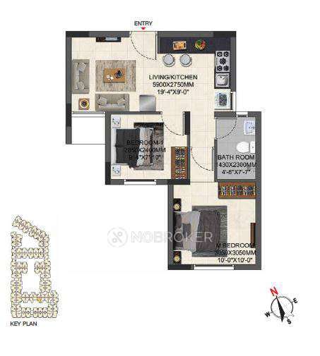 2 BHK Flat In Casagrand Miro For Sale  In Mannivakkam