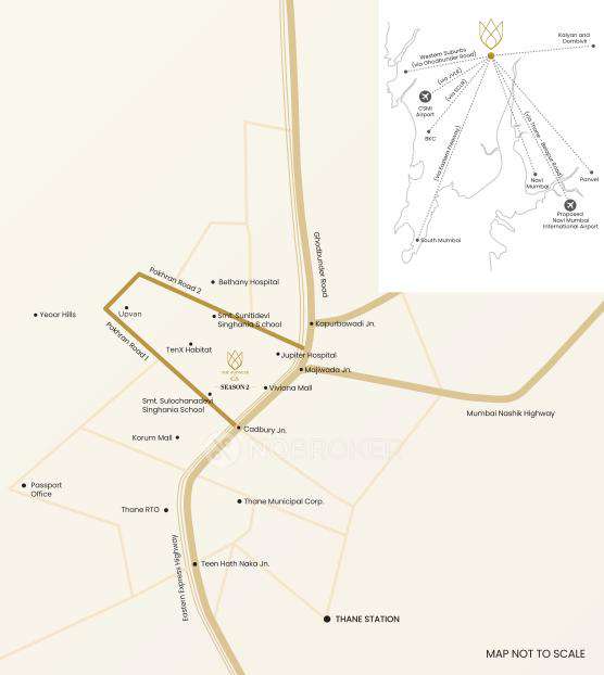 4+ BHK Flat In  Raymond The Address By Gs Season 2 For Sale  In Thane West