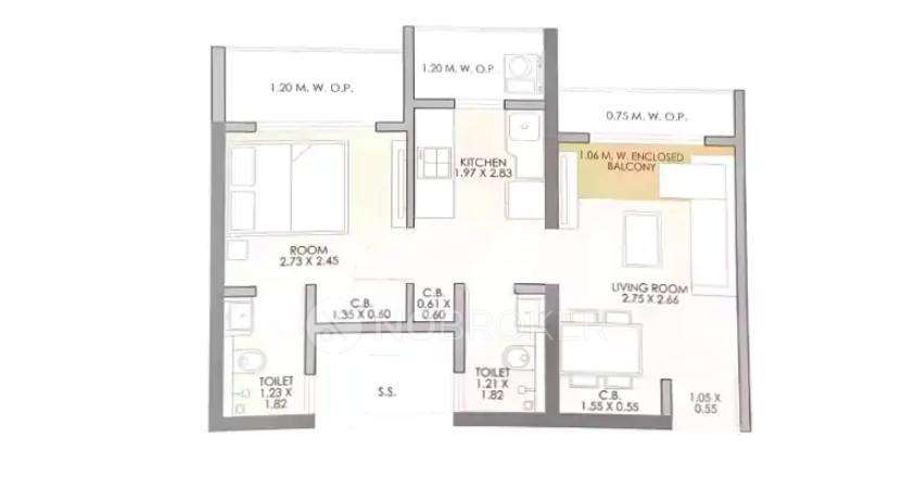 1 BHK Flat In Jp North Garden City For Sale  In Lal Bahadur Shastri Marg, Shanti Vihar, Mira Road East, Shanti Vihar, Mira Road, Mira Bhayandar, Maharashtra 401107, India