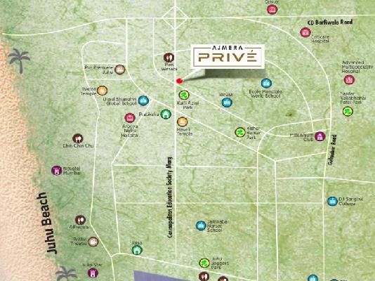 4 BHK Flat In Ajmera Prive For Sale  In Juhu