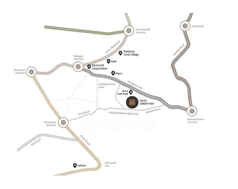 3 BHK Flat In Mana Jardin Neo For Sale  In Sarjapur Main Road