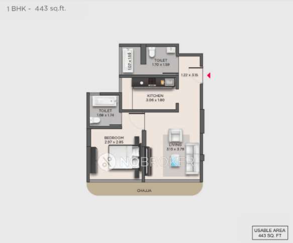 1 BHK Flat In Ivy Marvel For Sale  In Ville Parle East, Vile Parle