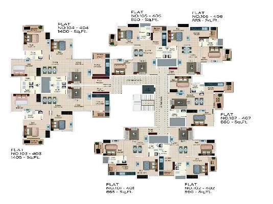 3 BHK Flat In Nexterra Phase 2 For Sale  In Semmancheri