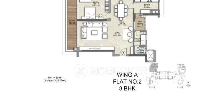 3 BHK Flat In Kalpataru Solitaire For Sale  In  Vile Parle West