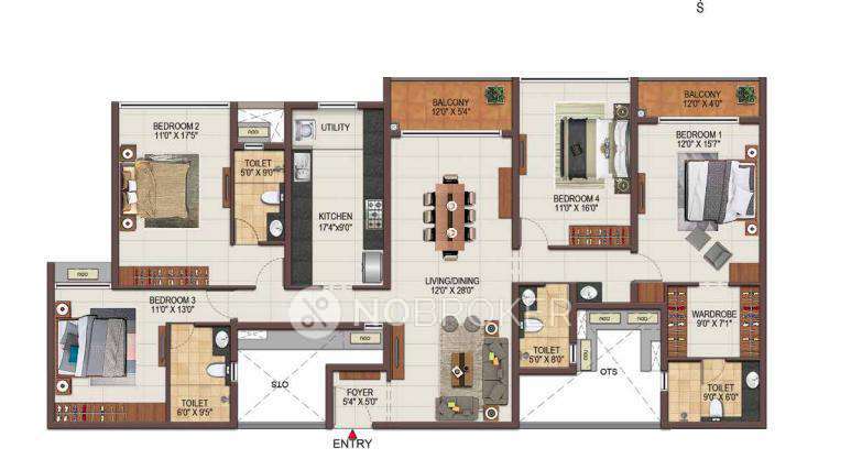4 BHK Flat In Casagrand Majestica For Sale  In Manapakkam