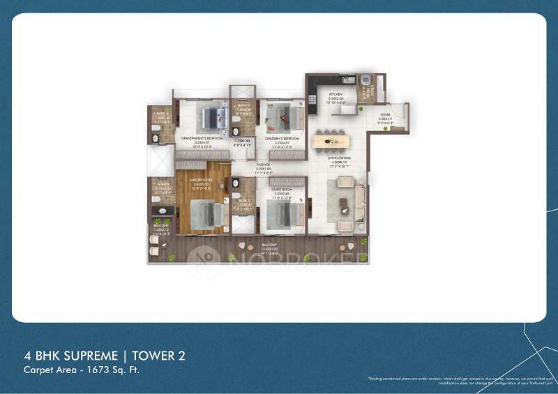 4 BHK Flat In Gera Island Of Joy For Sale  In Wagholi