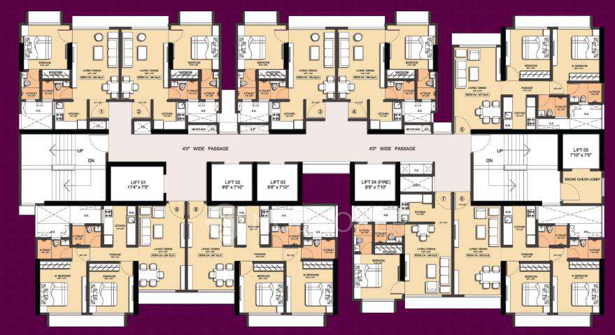 1 BHK Flat In Dotom Sapphire For Sale  In Shakti Complex Wing-q, Shakti Complex, Kandivali, Ambedkar Nagar, Kandivali West, Mumbai, Maharashtra 400095, India