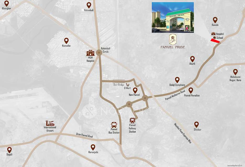 1 RK Flat In Ashiana Panvel Pride For Sale  In Panvel