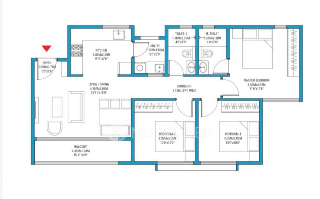 3 BHK Flat In Godrej Splendour For Sale  In Krishnarajapura