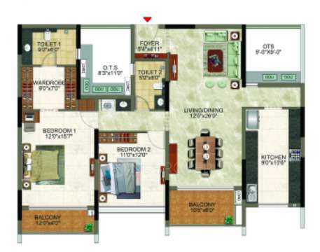 2 BHK Flat In Casagrand Cloud 9 For Sale  In Sholinganallur