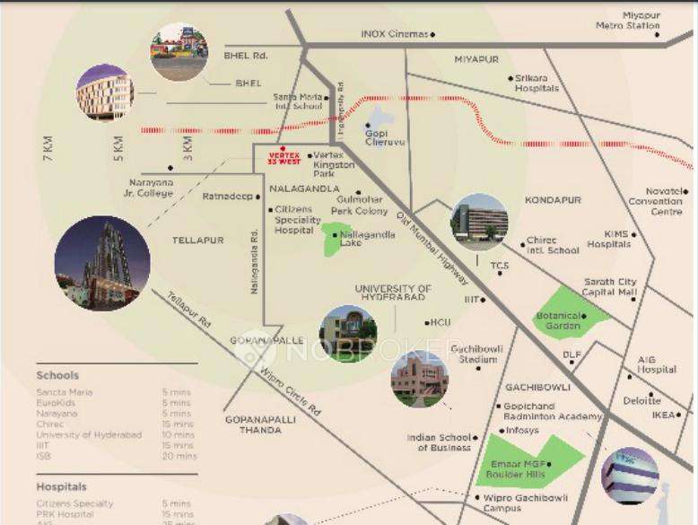 2 BHK Flat In Vertex 33 West For Sale  In Nallagandla