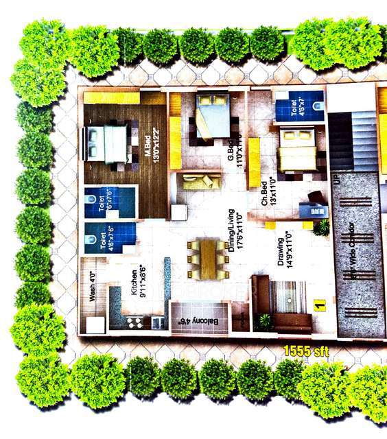 3 BHK Flat In Raam Visbha Residency For Sale  In Nagole