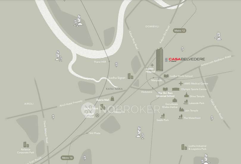 3 BHK Flat In Lodha Casa Belvedere For Sale  In Dombivli East