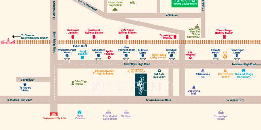 3 BHK Flat In Kg North Bay For Sale  In Tondiarpet