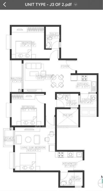 3 BHK Flat In Mjr North Park For Sale  In Gummanahalli