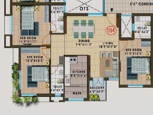 3 BHK Flat In Agni Pelican Heights For Sale  In Pallavaram