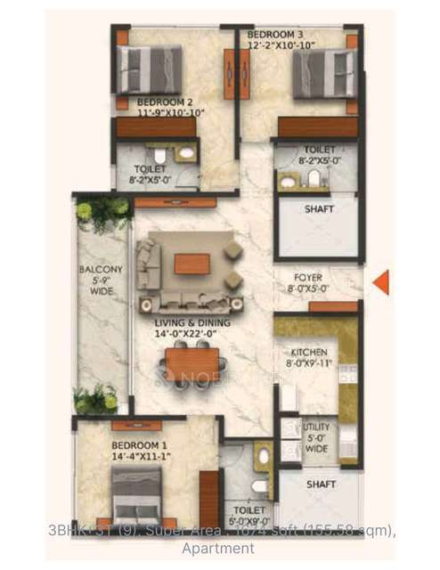 3 BHK Flat In Ramsons Trendsquare East Park Residencies, Carmelaram For Sale  In Carmelaram
