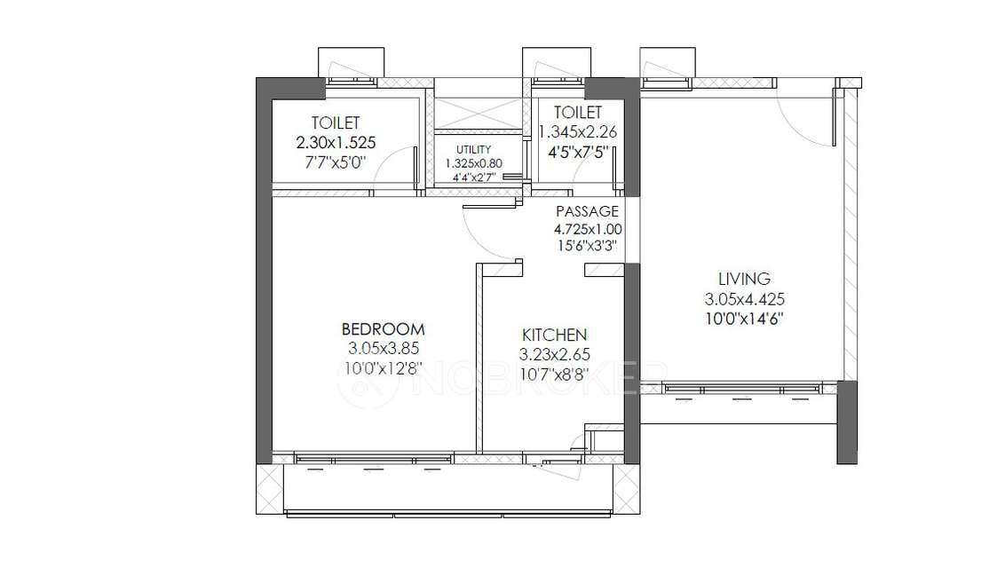 1 BHK Flat In Kalpataru Immensa for Rent  In Thane 