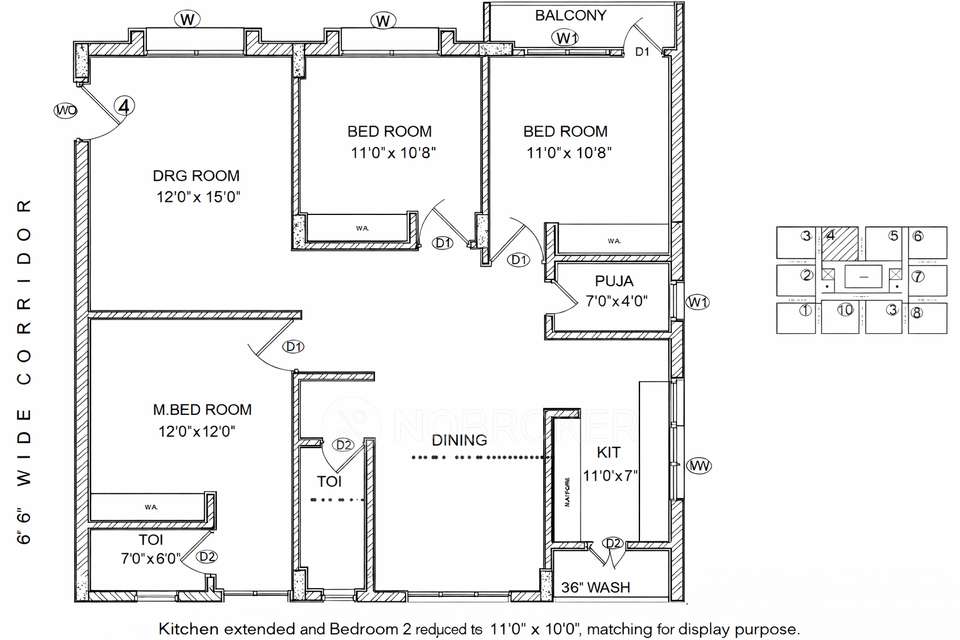 3 BHK Flat In Ashok Vihar Residency, Bandlaguda Jagir For Sale  In Ashok Vihar Residency