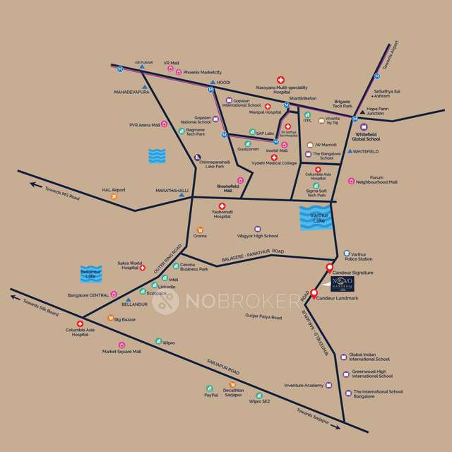 2 BHK Flat In Candeur Novo Gardenia For Sale  In Varthur, Sarjapur Main Road