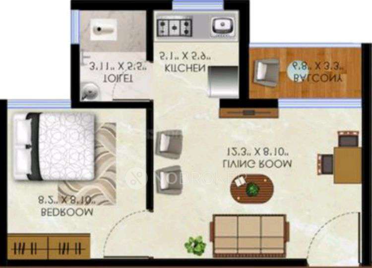1 BHK Flat In Olympeo Neo City for Rent  In 38fp+rp3, Awasare, Neral, Maharashtra 410101, India