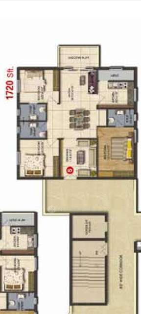 3 BHK Flat In Aditya Capitol Heights - Luxury Apartments In Hyderabad For Sale  In Kukatpally