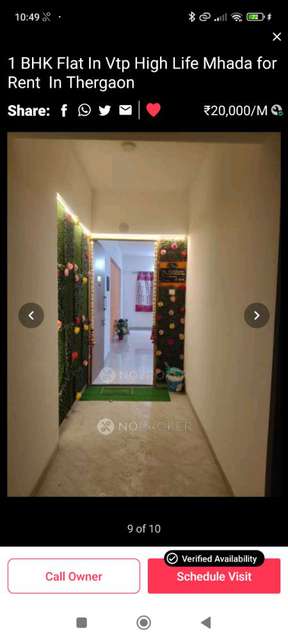 Single Room for Female In 1 BHK  In Vtp Hilife  In Wakad