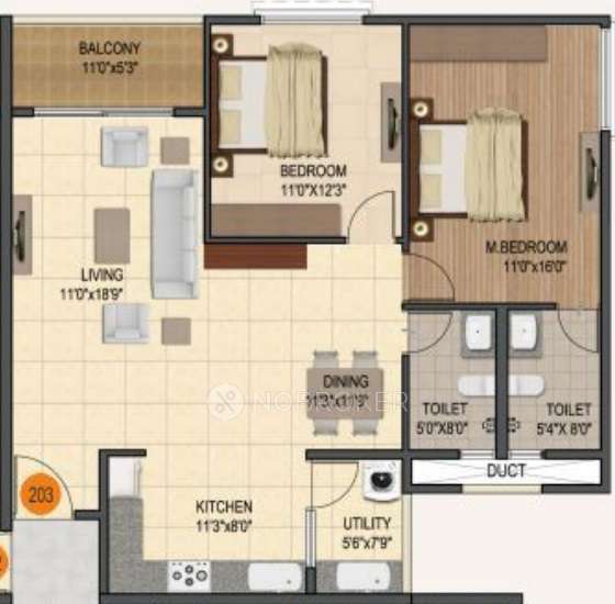 2 BHK Flat In Sumadhura Silver Ripples For Sale  In Whitefield