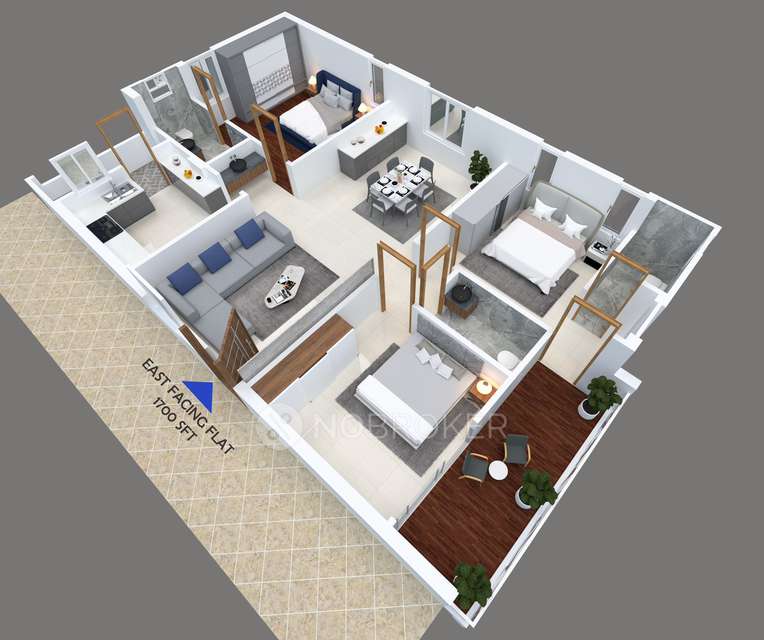 3 BHK Flat In Niketana For Sale  In Narsingi