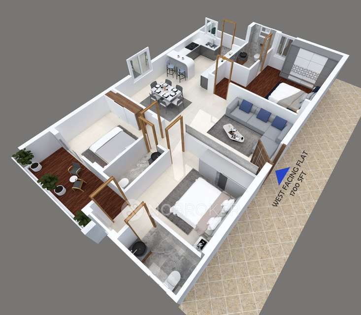 3 BHK Flat In Niketana For Sale  In Narsingi