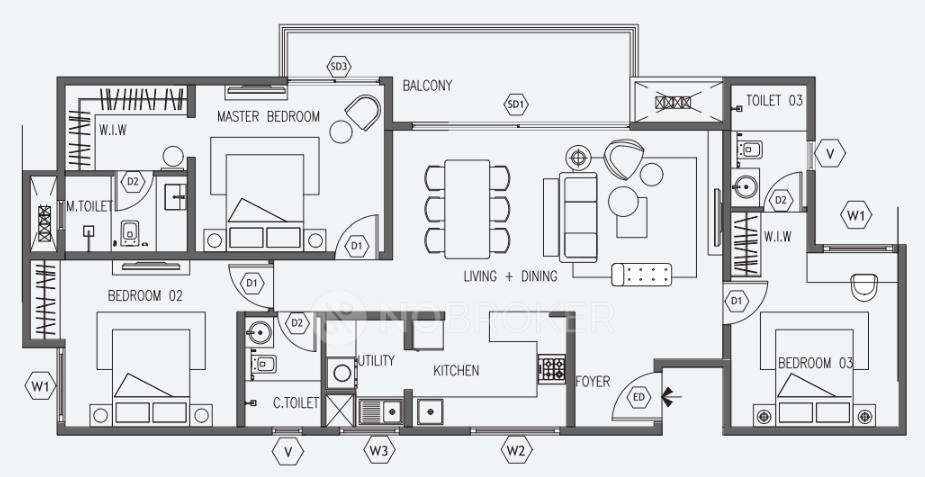 3 BHK Flat In Aratt Alchemy Essence For Sale  In Doddagubbi Main Rd, Essel Gardens, Bengaluru, Karnataka 560077