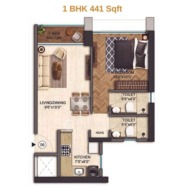 1 BHK Flat In Runwal New Launch Thane For Sale  In Manpada