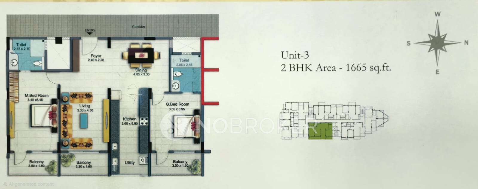 2 BHK Flat In Esteem Splendor, Adugodi For Sale  In Adugodi