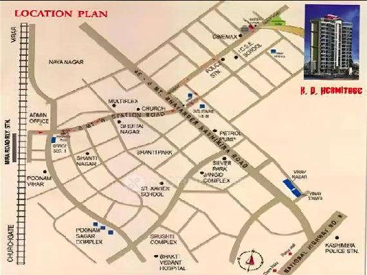 2 BHK Flat In Kothari K D Hermitage For Sale  In Mira Road East