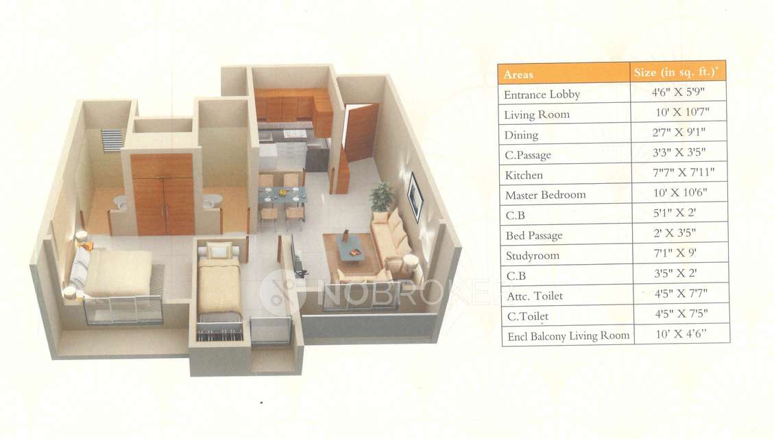 2 BHK Flat In Dosti Pine For Sale  In Dosti Pine
