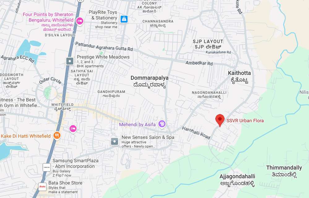 2 BHK Flat In Ssvr Urban Flora For Sale  In Whitefield