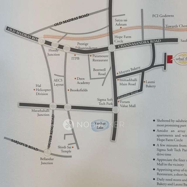 2 BHK Flat In Ssvr Urban Flora For Sale  In Whitefield