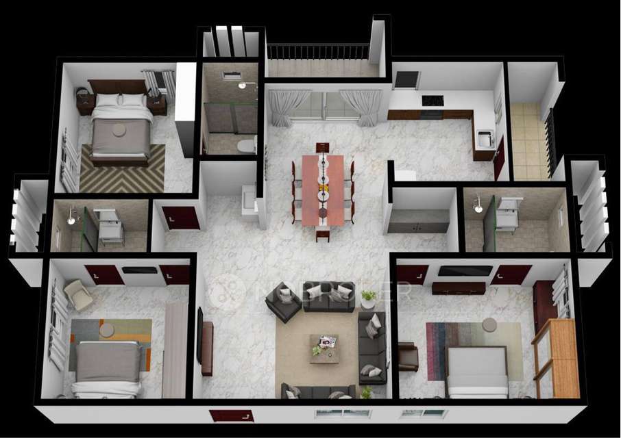 3 BHK Flat In Aparna Zicon For Sale  In  Nallagandla