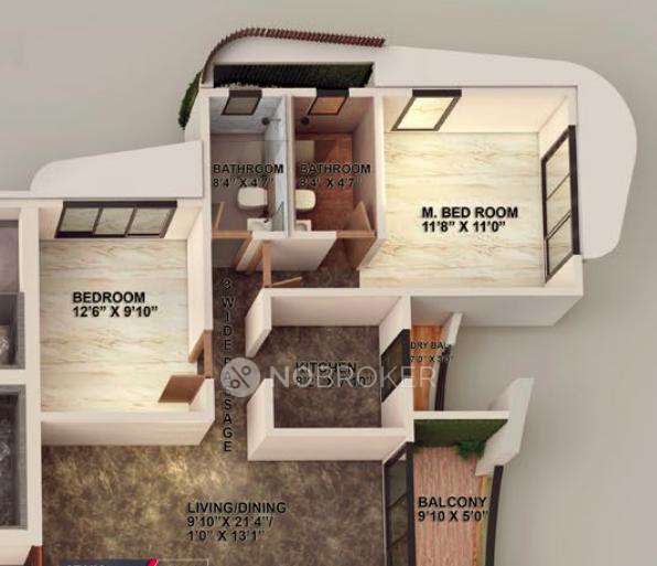 2 BHK Flat In Mittal 71 P For Sale  In Borivali East