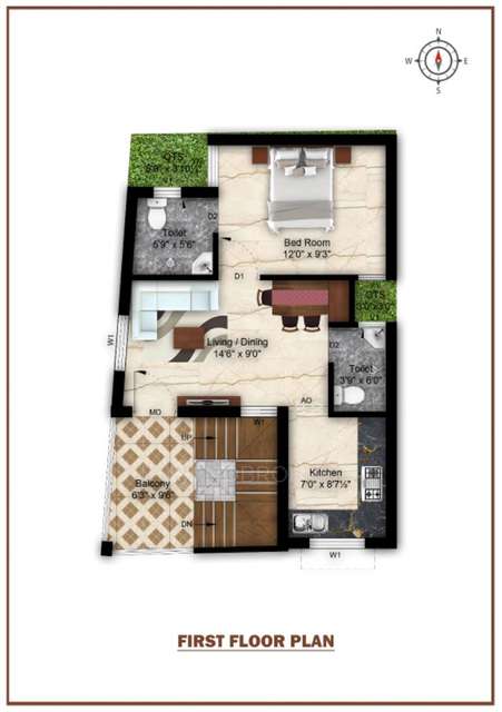 2 BHK Flat For Sale In Poonamallee