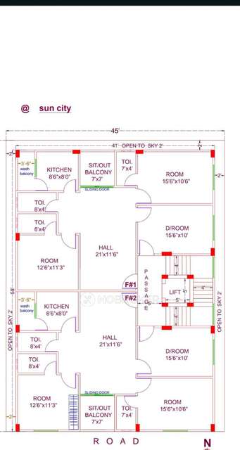 3 BHK Flat For Sale  In Sun City