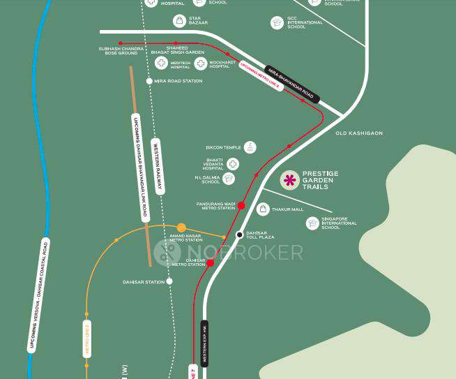 2 BHK Flat In Prestige Garden Trails For Sale  In Mira Road East