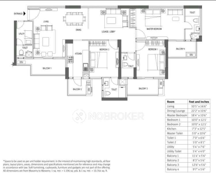 3 BHK Flat In Emaar Palm Height For Sale  In Sector-77