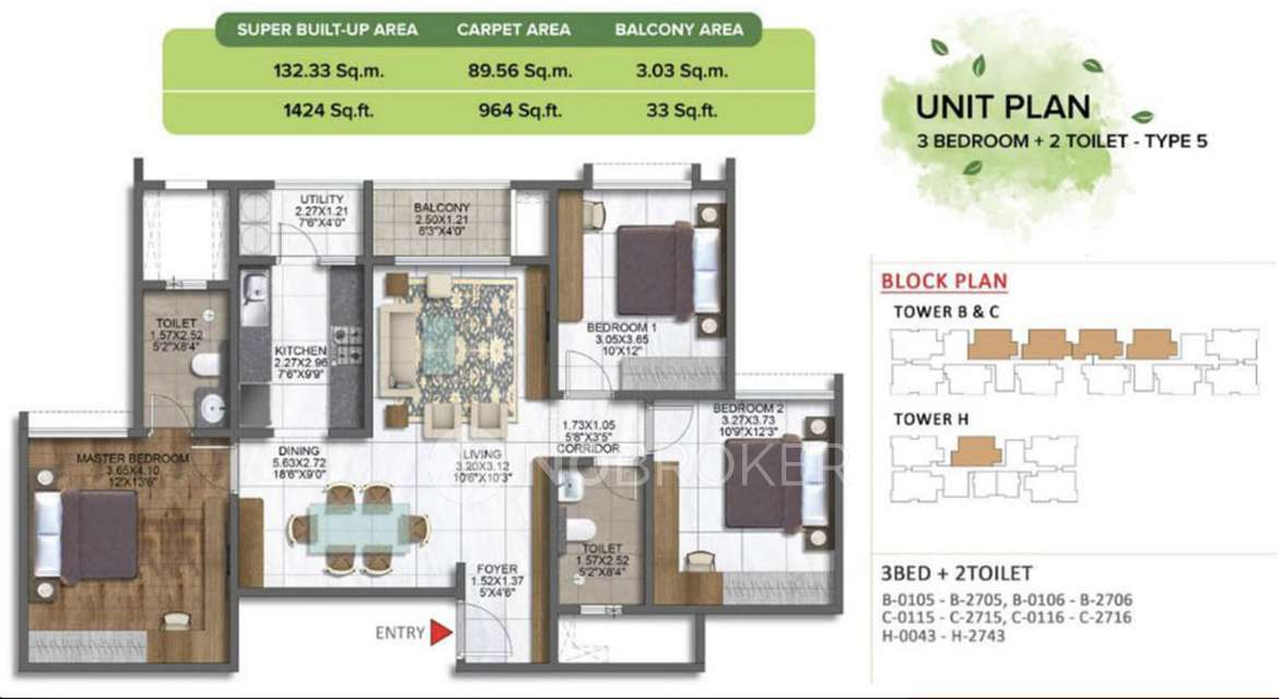 3 BHK Flat In Brigade Sanctuary, Sarjapur Road For Sale  In Sarjapur Road