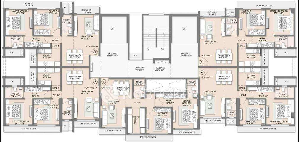 4 BHK Flat In Elegant Residency For Sale  In 4vg2+5jc, Mogra Pada, Natwar Nagar, Andheri East, Mumbai, Maharashtra 400069