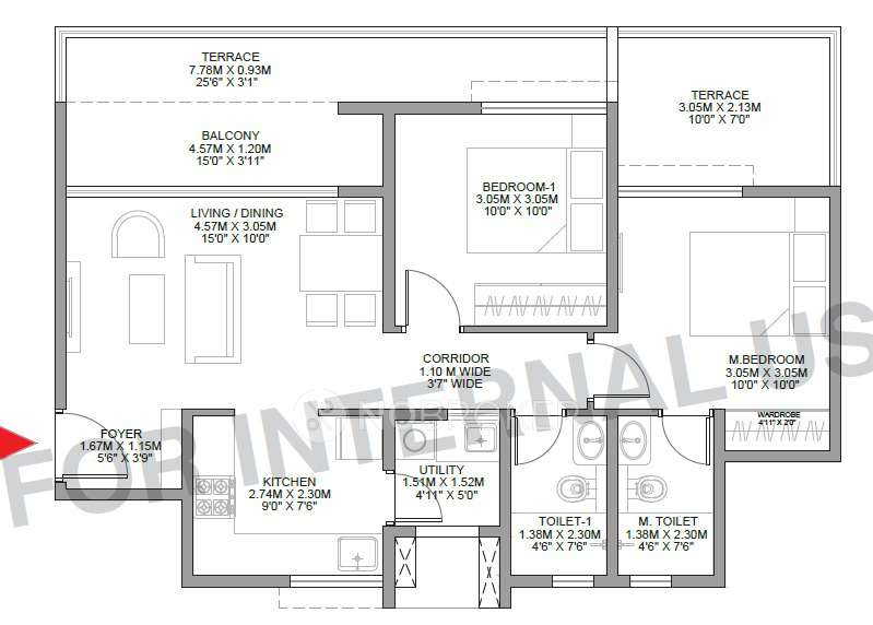 2 BHK Flat In Godrej Park Retreat for Rent  In Sarjapur
