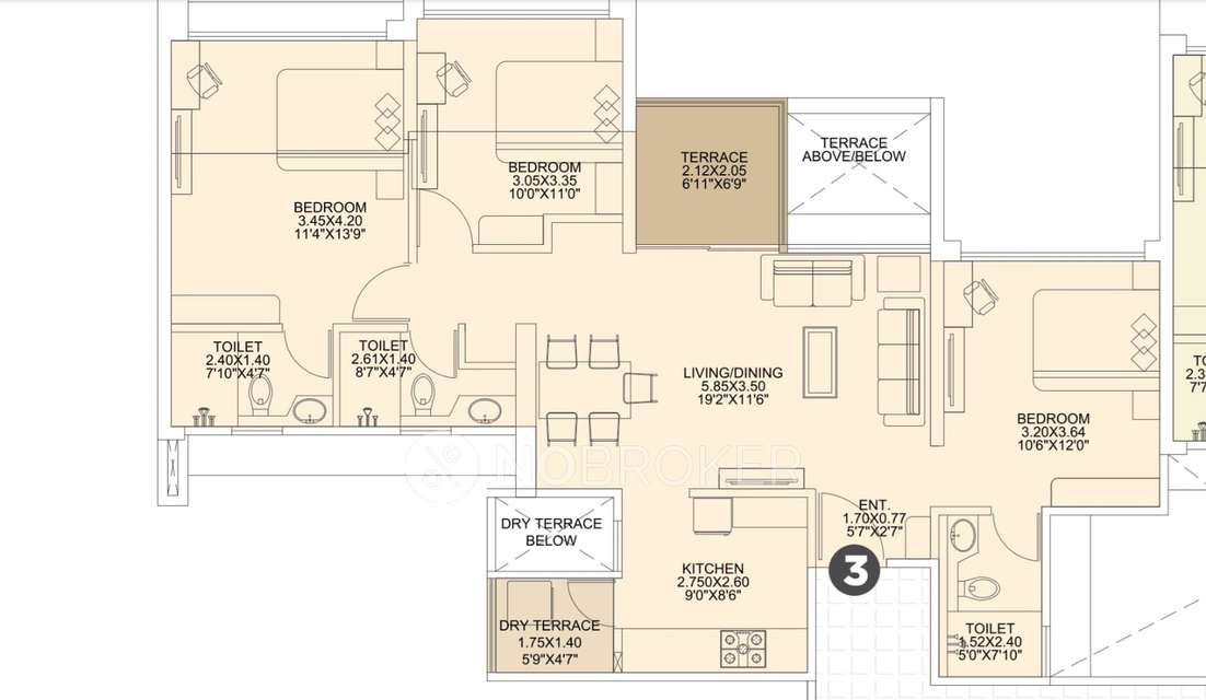 3 BHK Flat In Vtp Aethereus Phase 2 For Sale  In Mahalunge