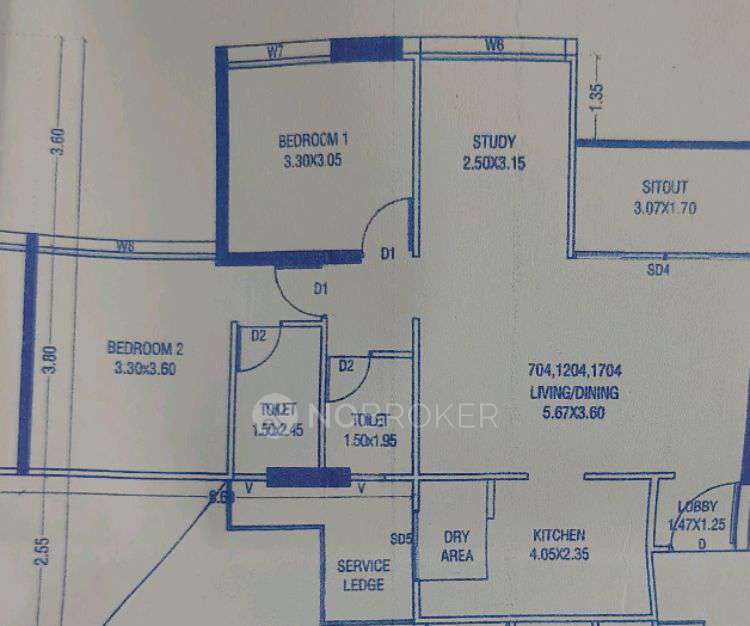 2 BHK Flat In Mantra Mirari for Rent  In Mundhwa