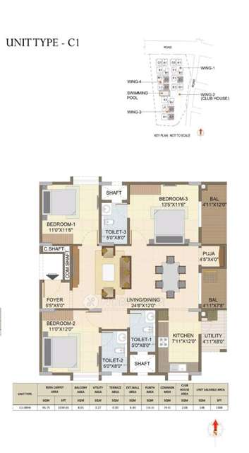 3 BHK Flat In Suguna Pristine Square For Sale  In Rr Nagar
